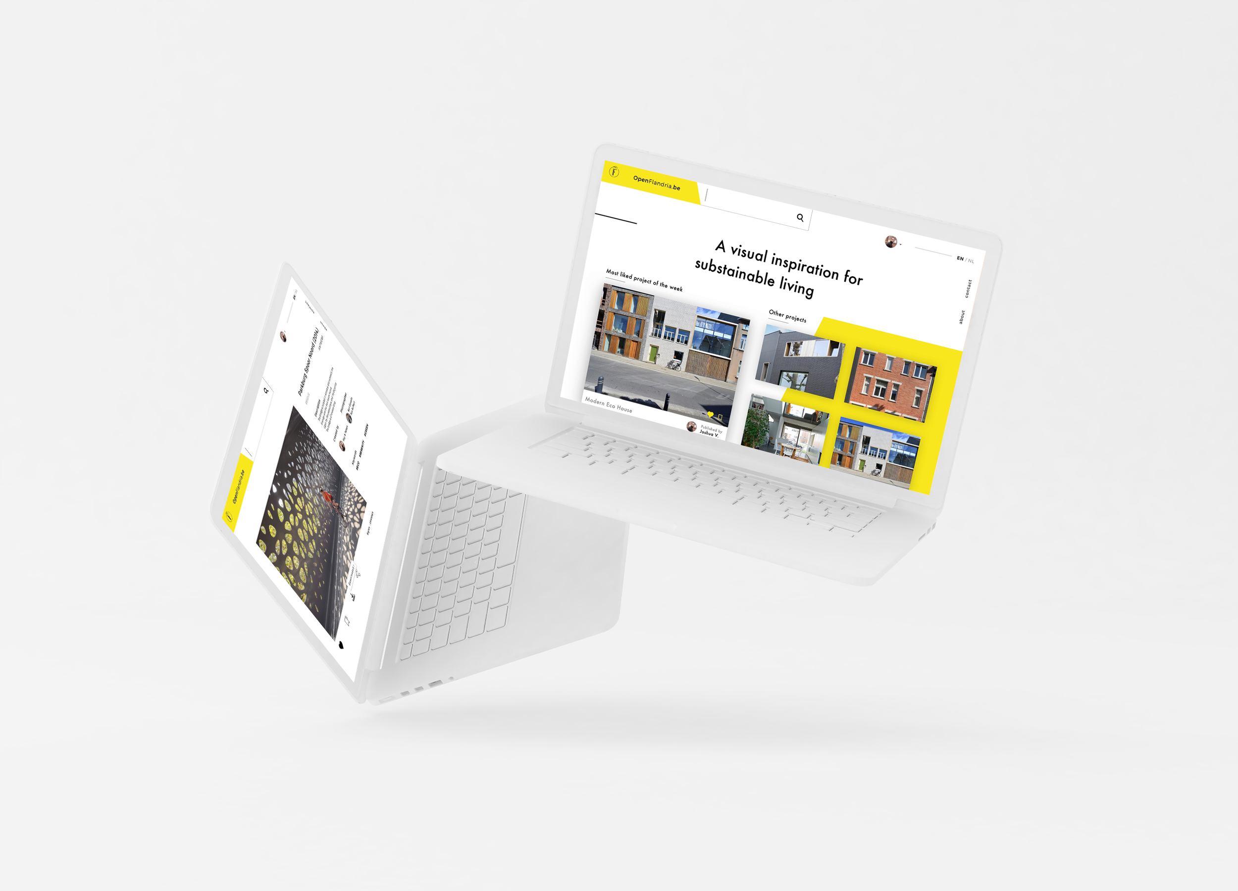 site web open flandria plateforme collaboartive jaune et noir flanders suistainable