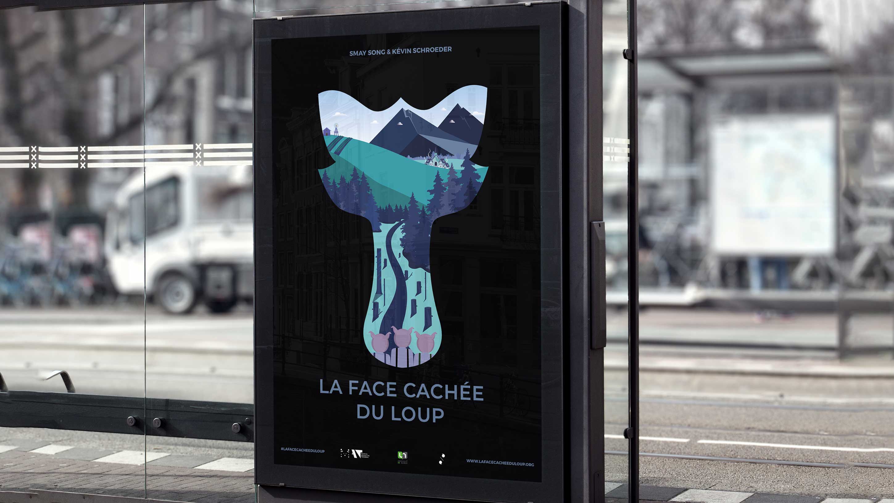 affiche la face cachée du loup