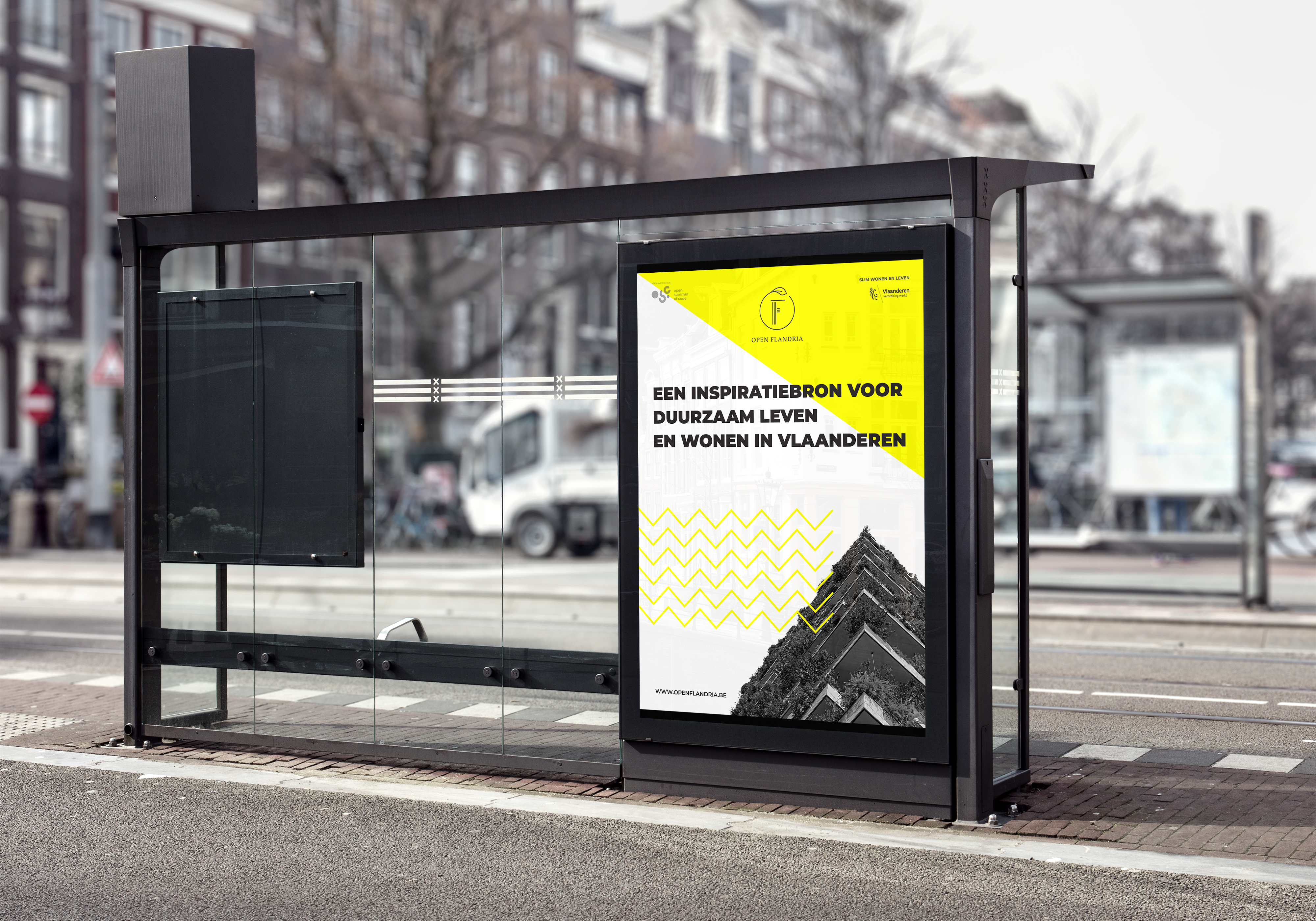 street marketing bus stop