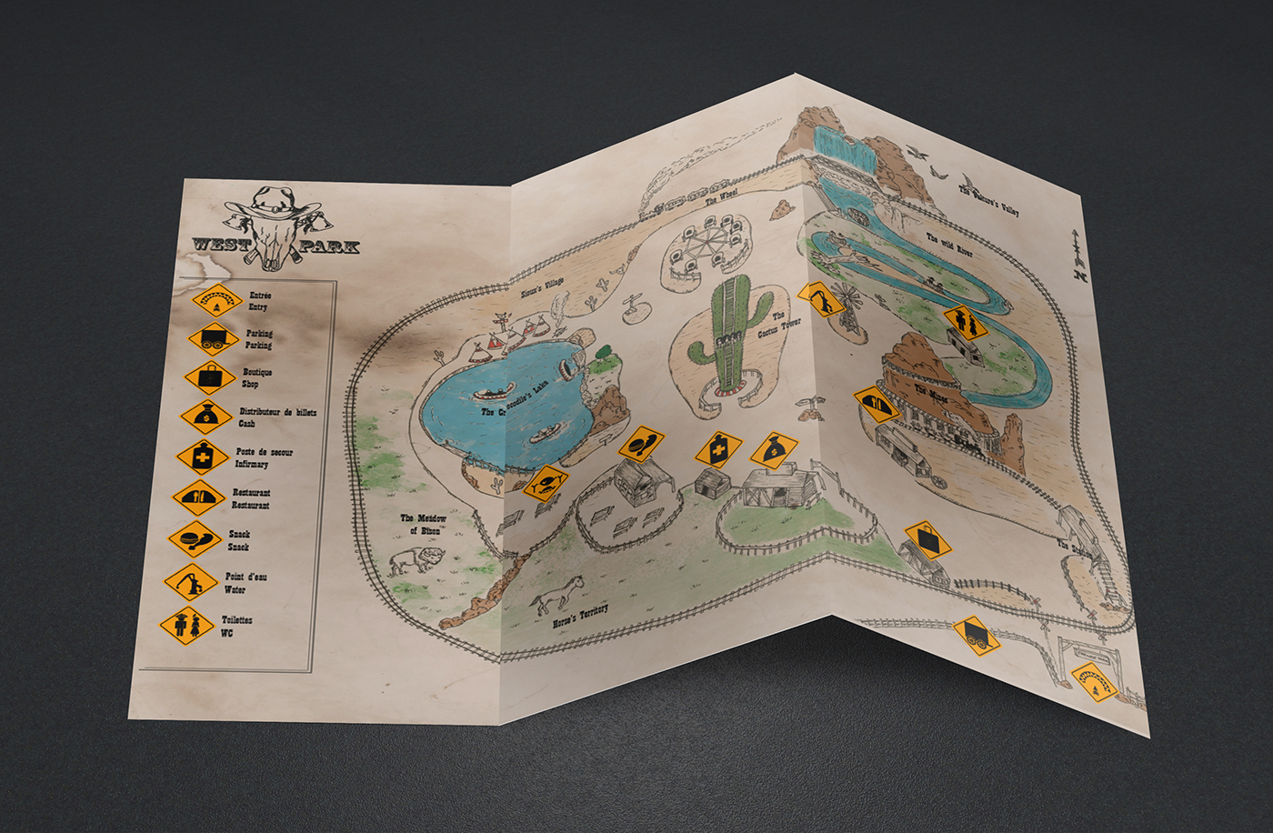 carte de park attraction